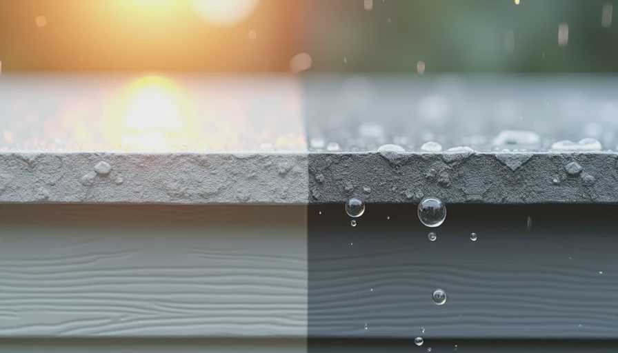 Close-up samples of vinyl and fiber cement siding materials under natural daylight.