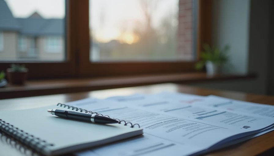 A clean desk setup with notes and a calculator, representing thoughtful home improvement planning.