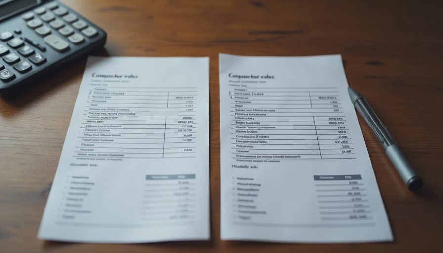 Side-by-side comparison of multiple contractor estimates on a desk with a calculator.