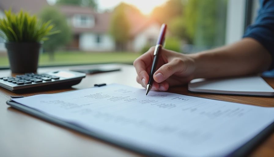 A tidy desk with home maintenance checklists and tools representing thoughtful gutter upgrade planning.