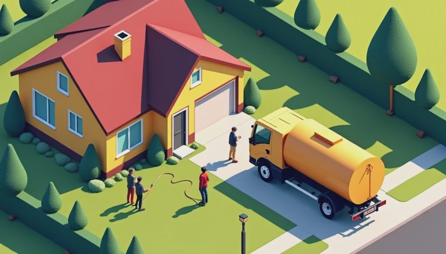 Illustration for heating oil