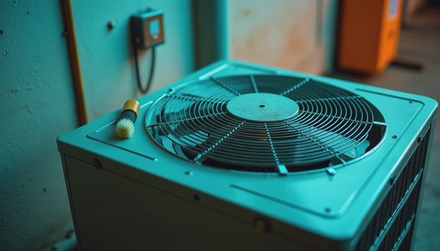 Visual context for cleaning a/c coils
